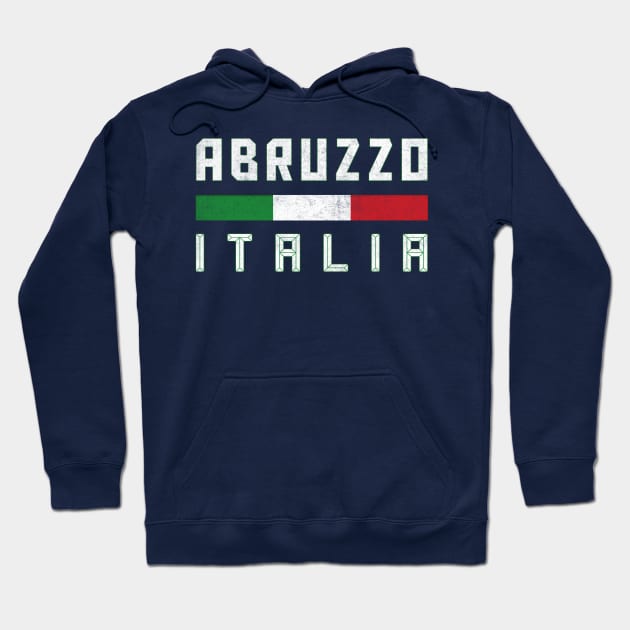 Abruzzo Italia / Italy Typography Design Hoodie by DankFutura